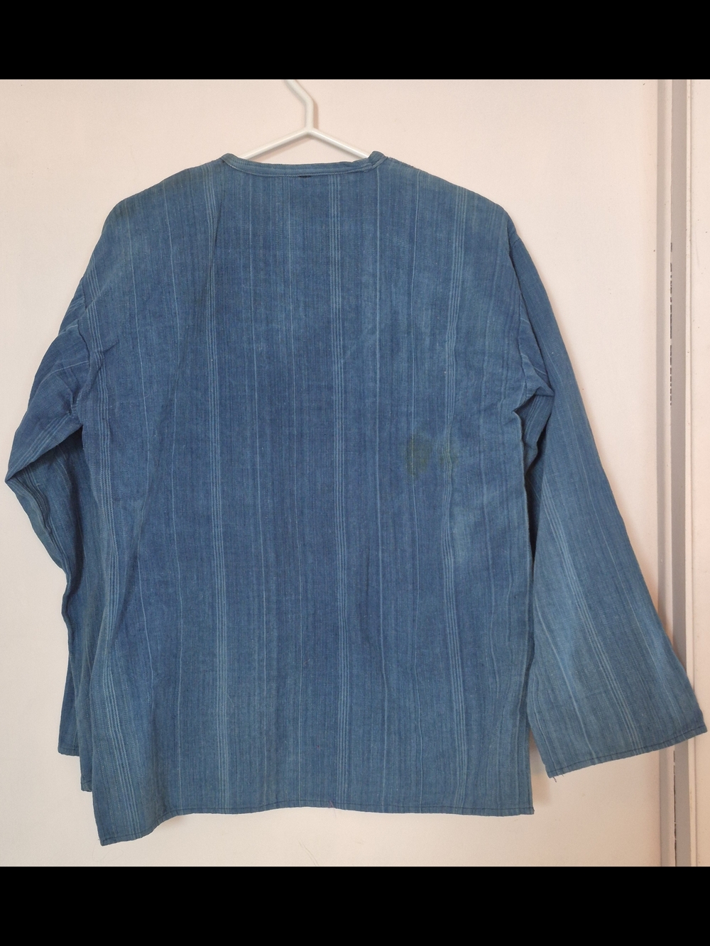 Vintage 70s Guatemala Embroidered Floral And Denim Top - Picture 4 of 5